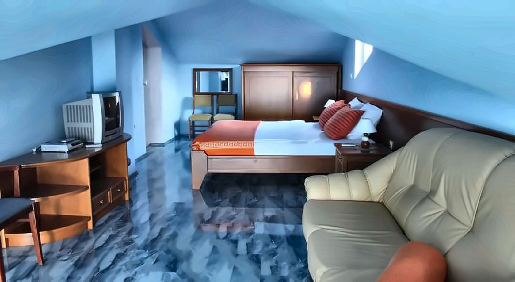 Prostrani apartman sa spavaćim i dnevnim dijelom